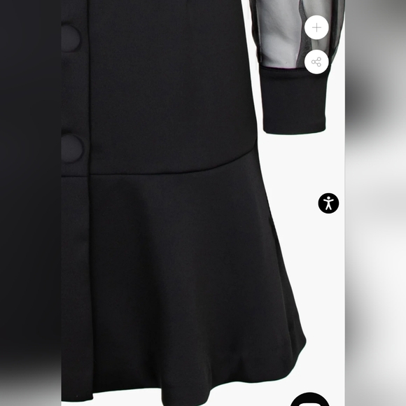 CANDICE ORGANZA SLEEVE DRESS - Picture 5 of 6